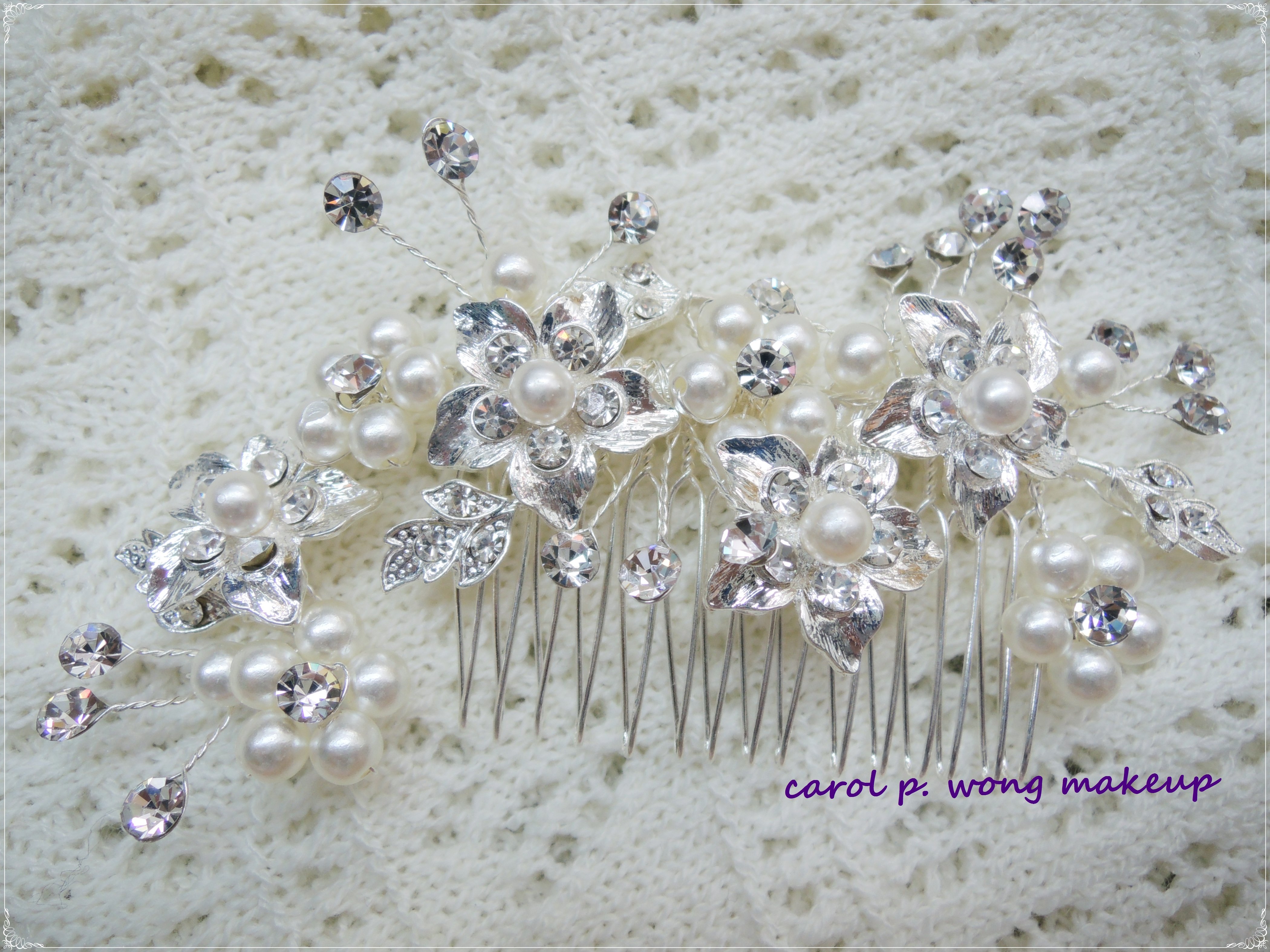 Classic Bridal Hair Accessories – 典雅珍珠閃石新娘頭飾